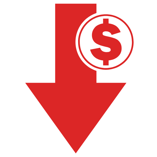 Wasted ad spend icon